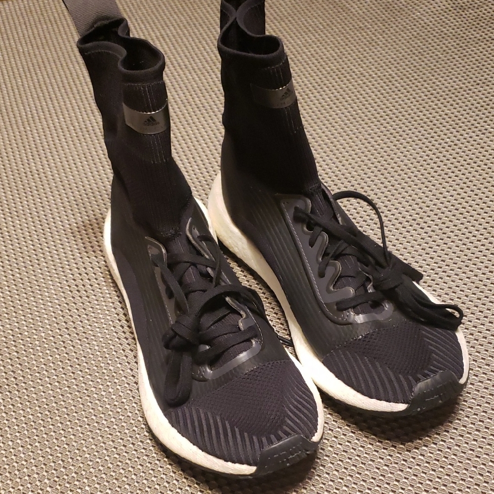 Adidas By Stella McCartney Women's Black and White Sneakers